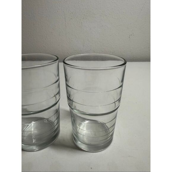 4-IKEA Svepa 10288 Stackable 4 3/4” Glass Tumblers Made in ITALY 8 Oz See Notes - Picture 6 of 12